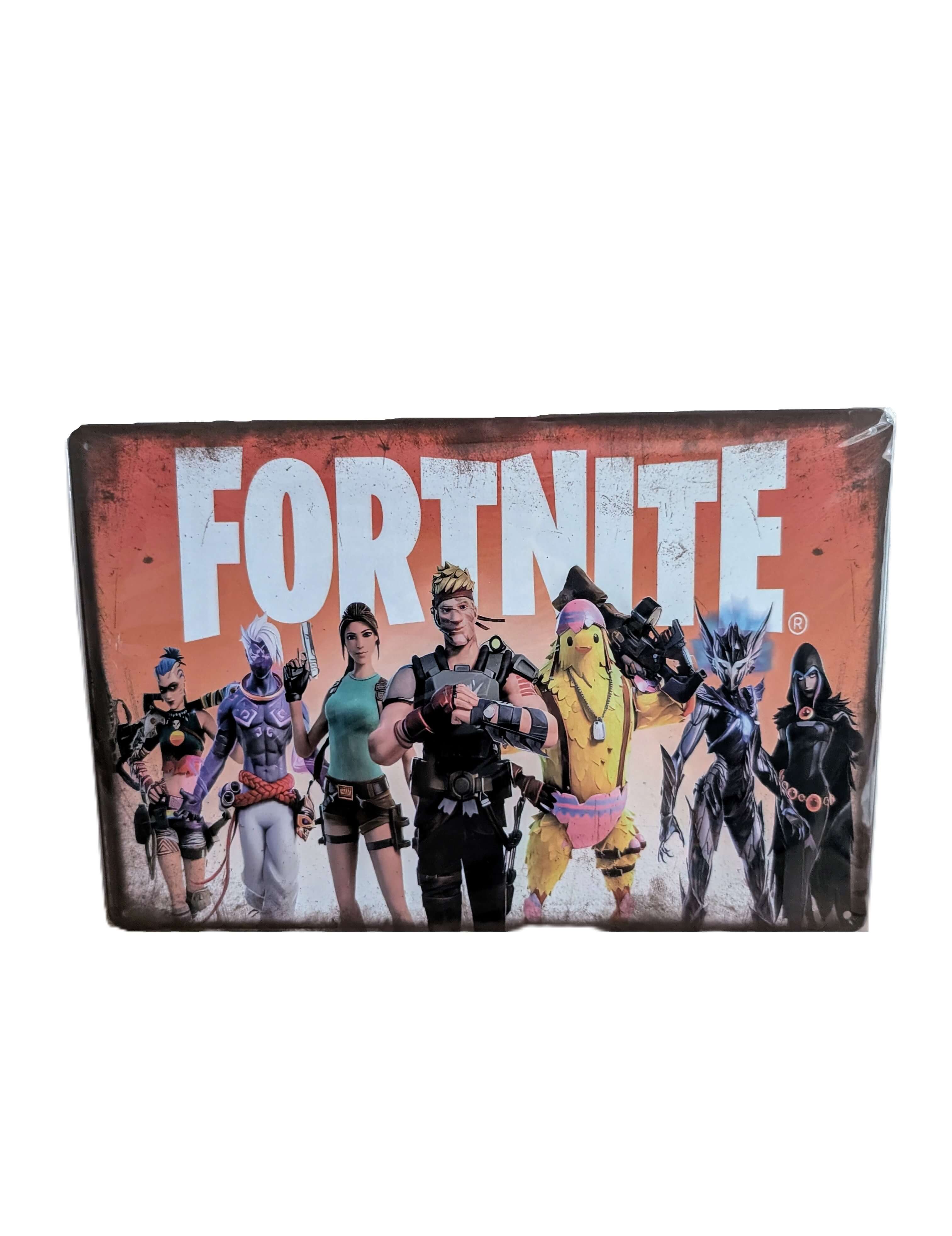 Fortnite Battle Royale Metal Sign – Modern Gaming Wall Art & Bedroom Decor