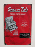 Snap-on Tools Retro Metal Sign | Car Garage & Workshop Wall Art Print Plaque