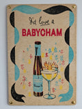 Babycham Retro Metal Sign | Home Pub & Cocktail Wall Art Decor Print Poster