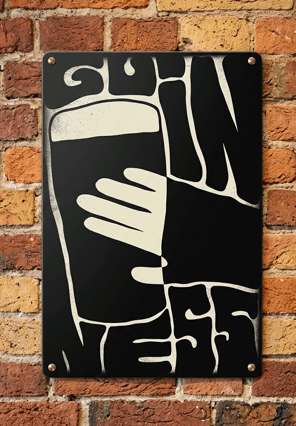 Guinness "The Perfect Pour" Metal Sign – Modern Minimalist Bar Wall Art Print