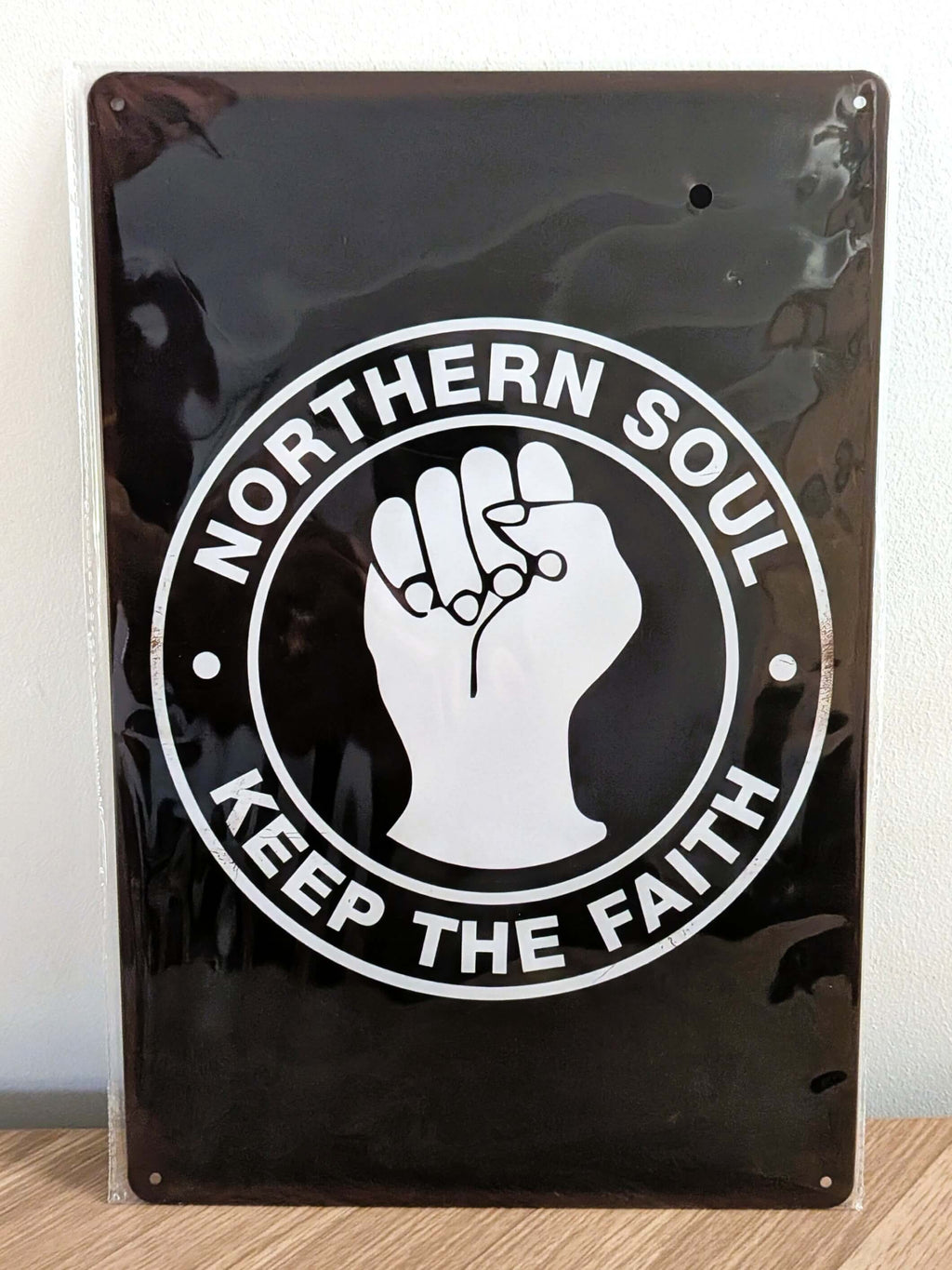 Northern Soul Keep the Faith Metal Sign | Retro Casino Music Wall Art Print Poster