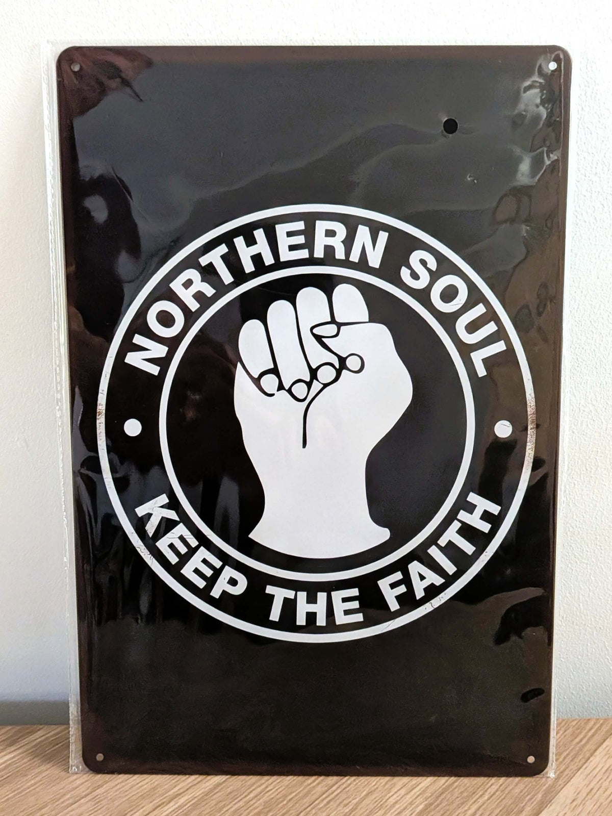 Northern Soul Keep the Faith Metal Sign | Retro Casino Music Wall Art Print Poster
