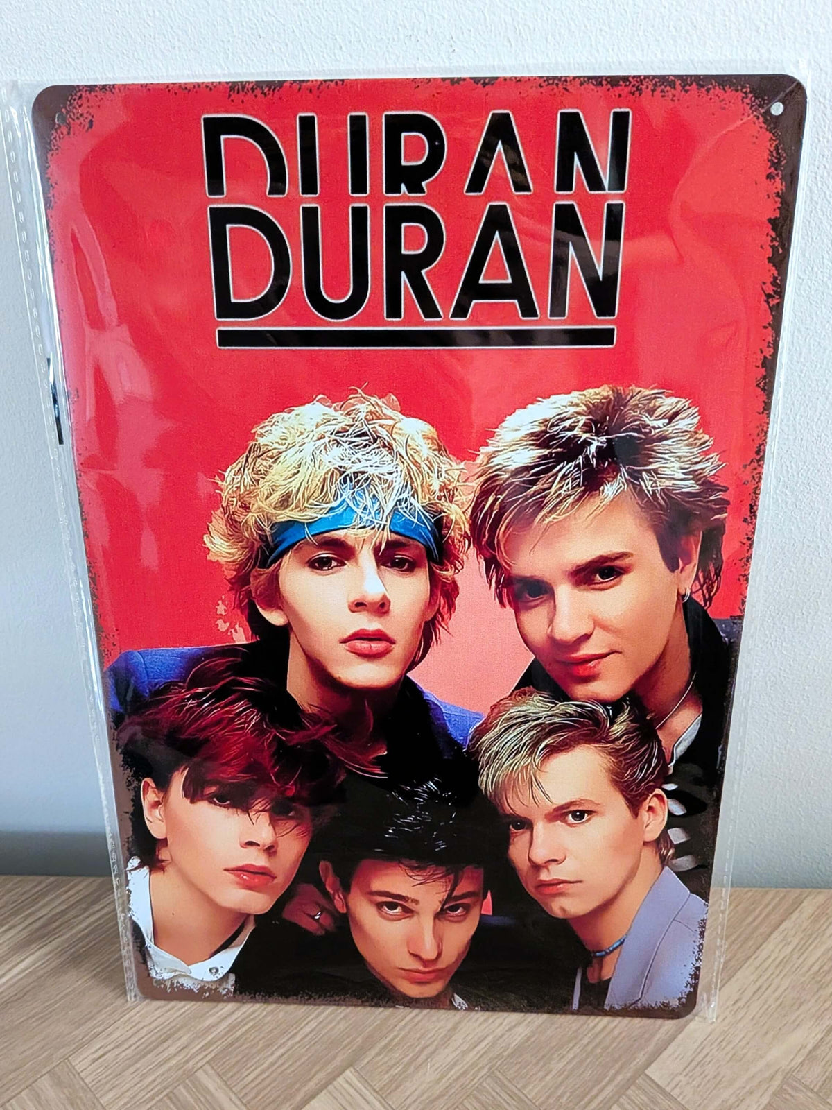 Duran Duran Retro Metal Sign | 80s New Romantic Band Wall Art Print Poster