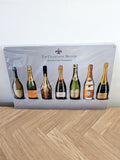 Top Champagne Brands Retro Metal Sign | 7 Prestige Wine Wall Art Decor Print
