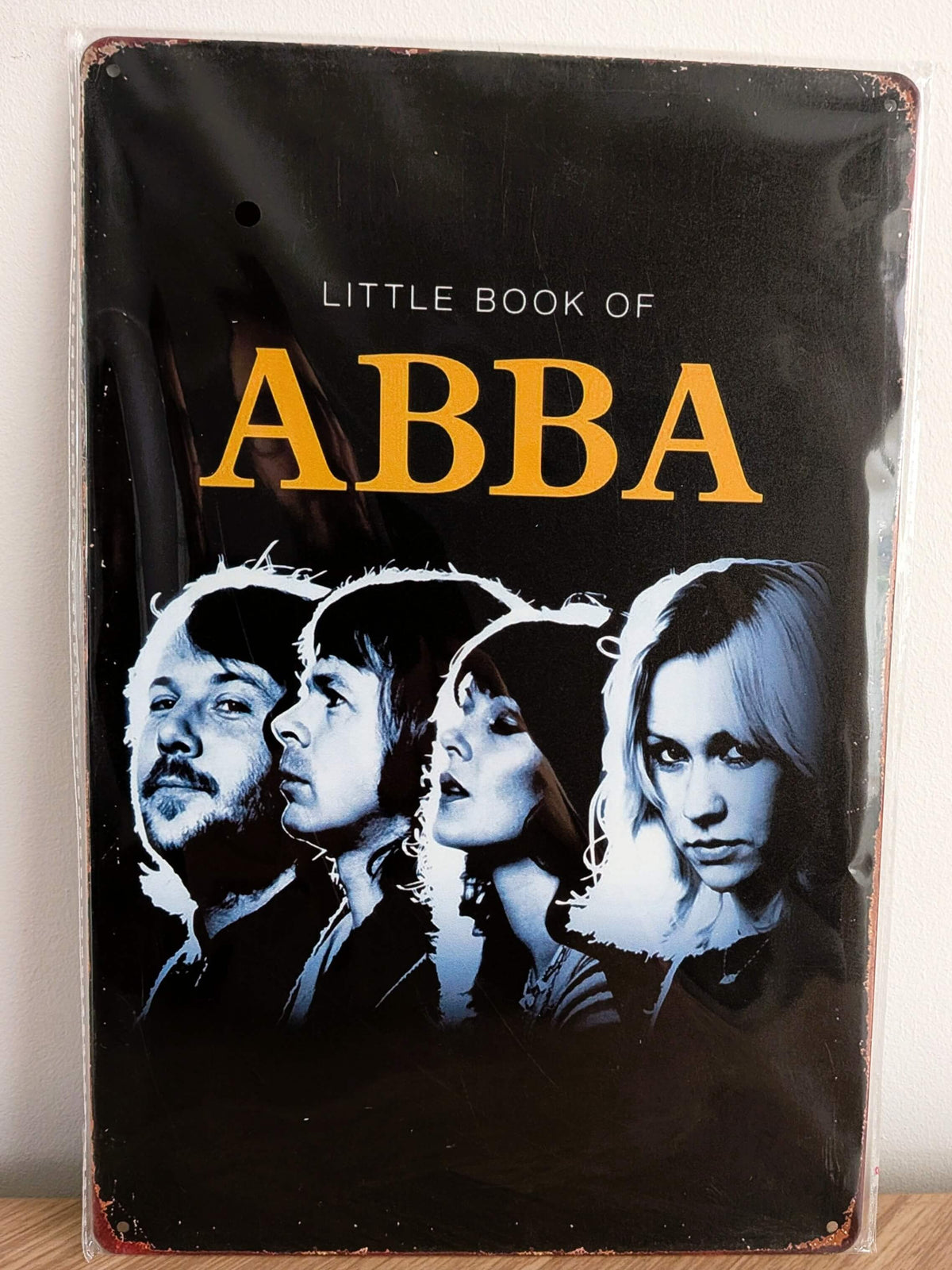 ABBA Little Book Retro Metal Sign | 70s Swedish Pop Music Wall Art Print Poster