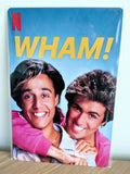 Wham! George Michael Retro Metal Sign | 80s Pop Music Wall Art Print Poster