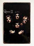 Queen II Album Cover Retro Metal Sign | Classic Rock Band Wall Art Print Poster