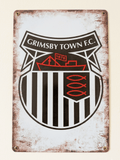 Grimsby Town F.C. Retro Metal Sign | The Mariners Football Wall Art Plaque