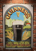 Guinness "The Taste of Ireland" Metal Sign – Retro Stout Beer Wall Art