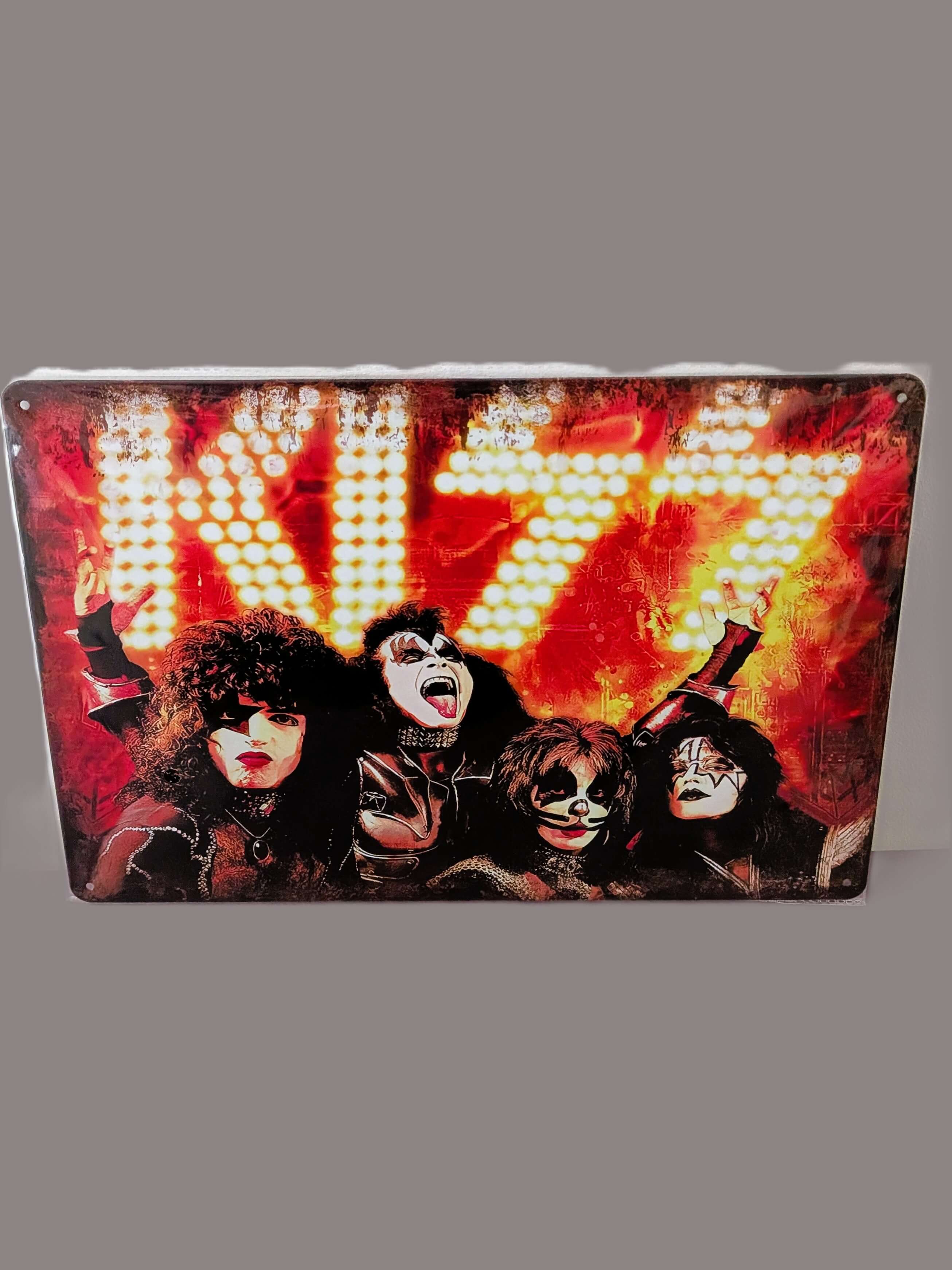 KISS Rock Band Retro Wall Sign | Heavy Metal Music Print Art Decor Poster