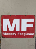Massey Ferguson Retro Metal Sign | MF Tractor Garage Wall Art Print Poster