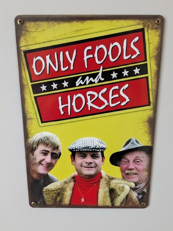 Only Fools and Horses Retro Metal Sign | Del Boy Rodney TV Wall Art Print Poster