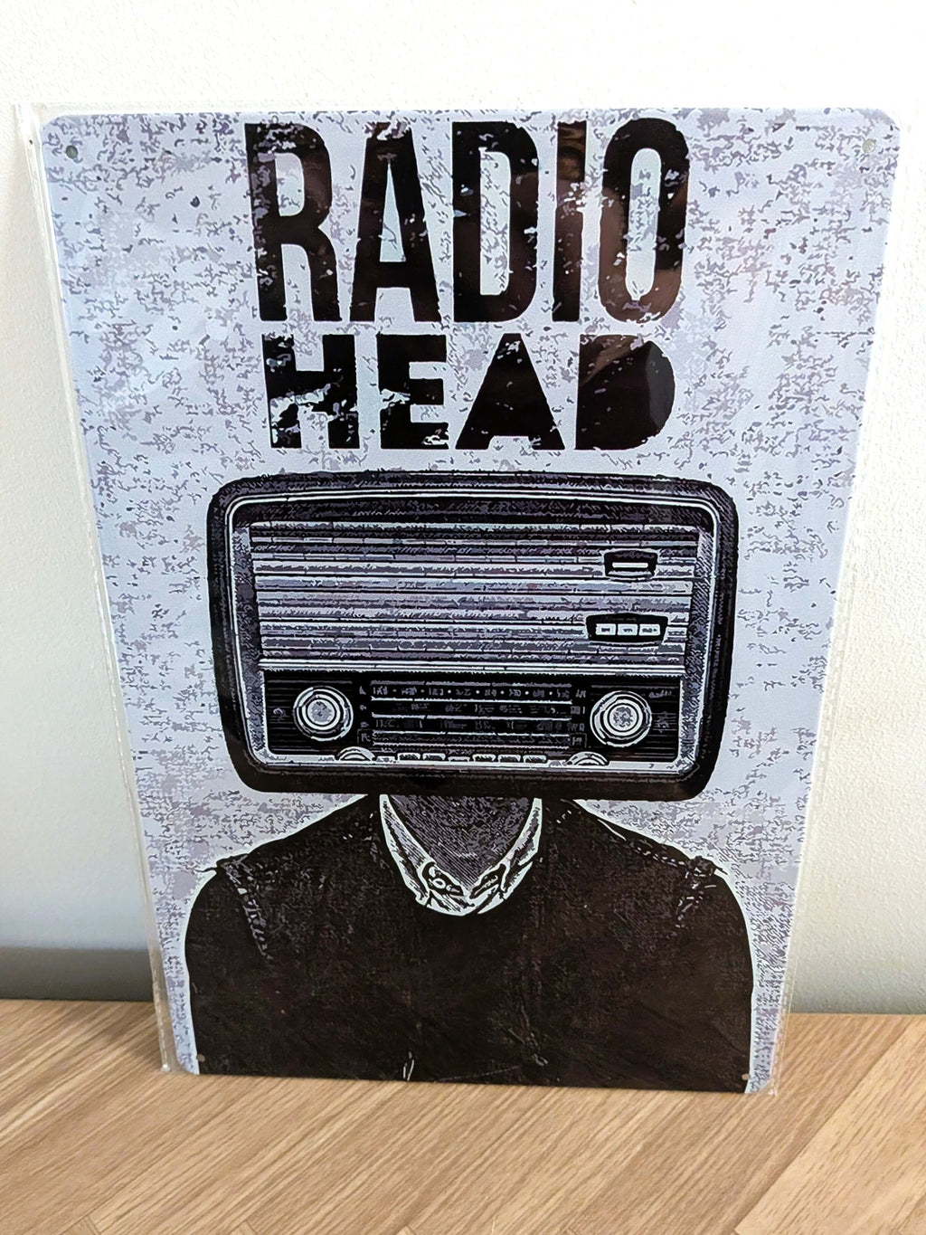 Radiohead Band Retro Metal Sign | Alternative Rock Music Wall Art Print Poster