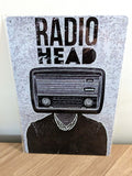 Radiohead Band Retro Metal Sign | Alternative Rock Music Wall Art Print Poster
