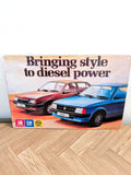 Vauxhall & Opel Diesel Power Retro Metal Sign | Car Garage Wall Art Print Plaque
